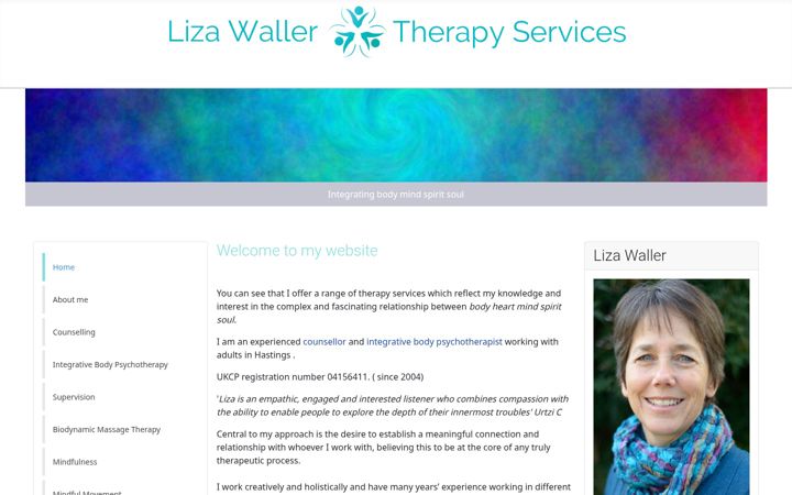Screenshot of lizawaller.co.uk