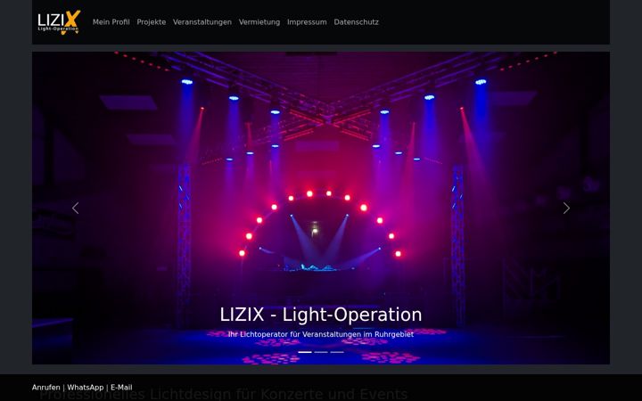 Screenshot of lizix.de