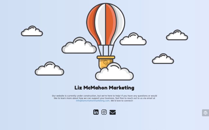 Screenshot of lizmcmahonmarketing.com