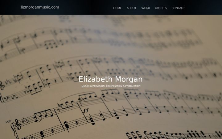 Screenshot of lizmorganmusic.com
