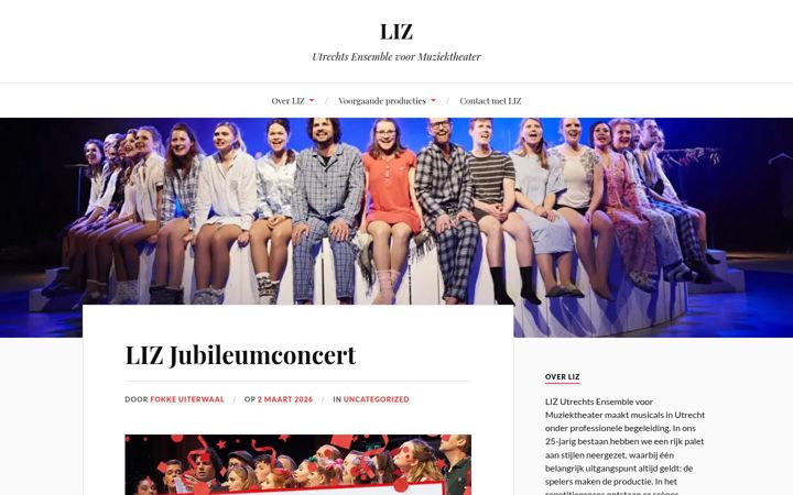 Screenshot of lizmuziektheater.nl