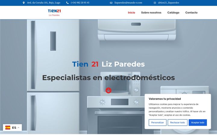 Screenshot of lizparedes.com