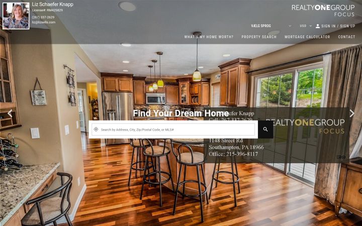 Screenshot of lizsells.com