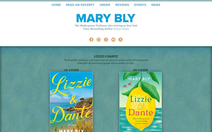 Screenshot of lizzieanddante.com