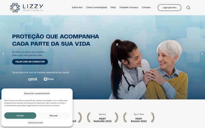 Screenshot of lizzyprime.com.br