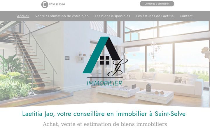 Screenshot of lj-immobilier.fr