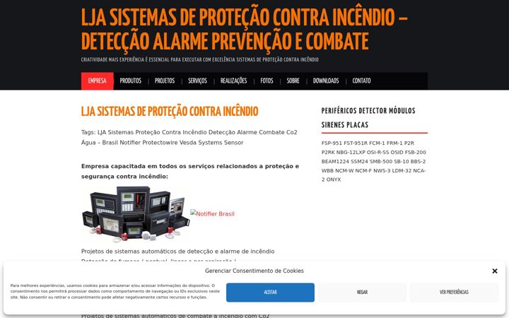 Screenshot of ljasistemas.com.br