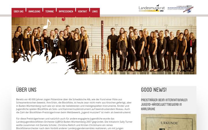 Skärmbild av ljbfo-bw.de