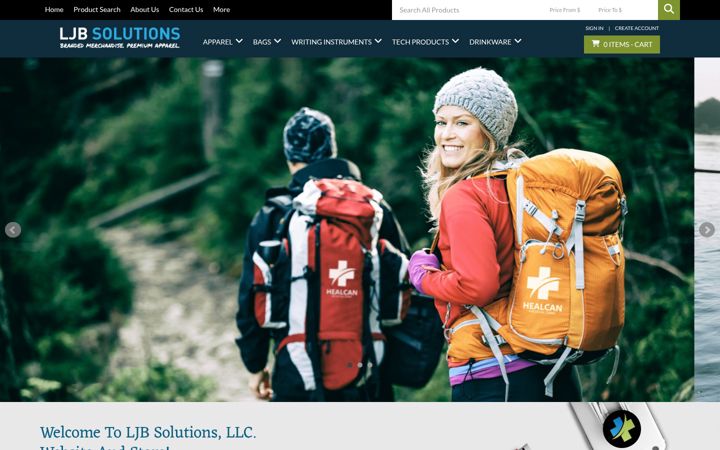 Screenshot of ljbsolutions.com