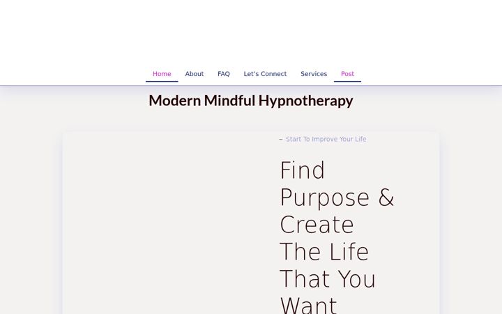 Screenshot of ljchypnotherapy.com