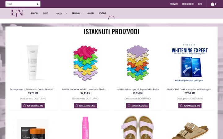 Screenshot of ljekarnanina.com