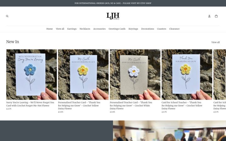 Screenshot of ljhjewellery.co.uk