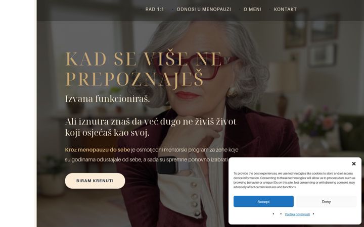 Screenshot of ljiljasusnjar.com
