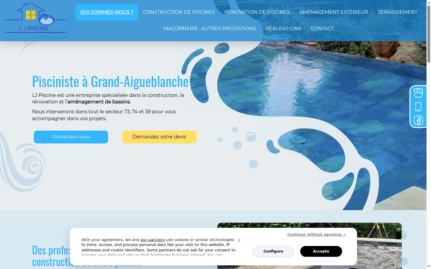 Screenshot tal-banner tal-kunsens muri qabel kwalunkwe interazzjoni