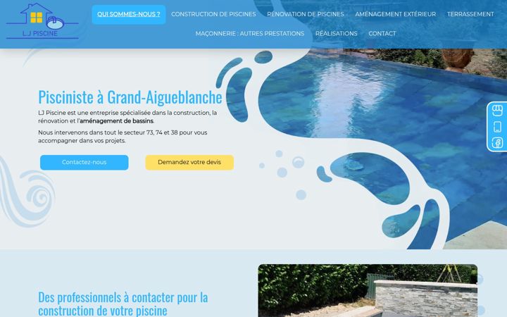Screenshot of ljpiscine-lara.fr