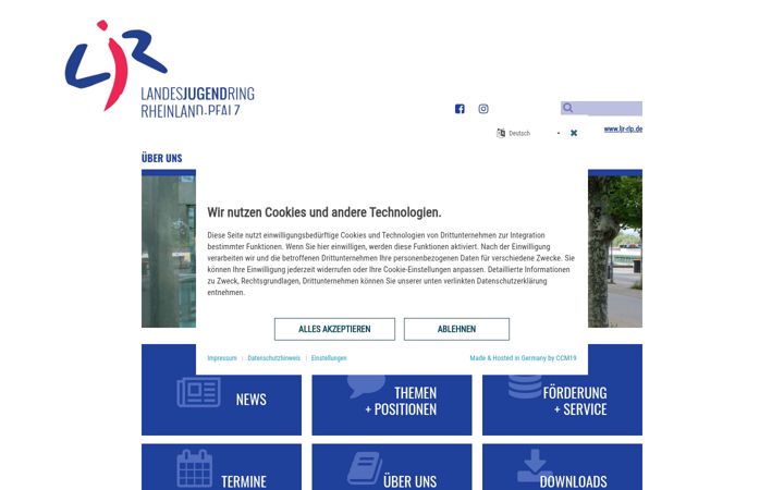 Screenshot of ljr-rlp.de