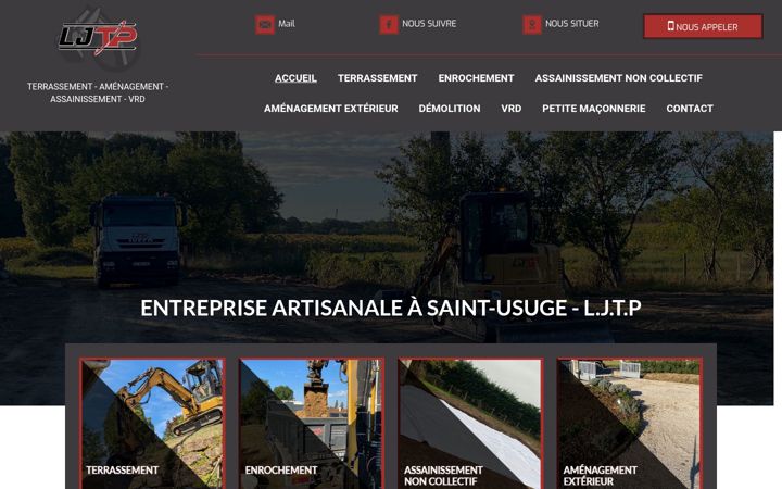 Screenshot of ljtp-terrassement.fr