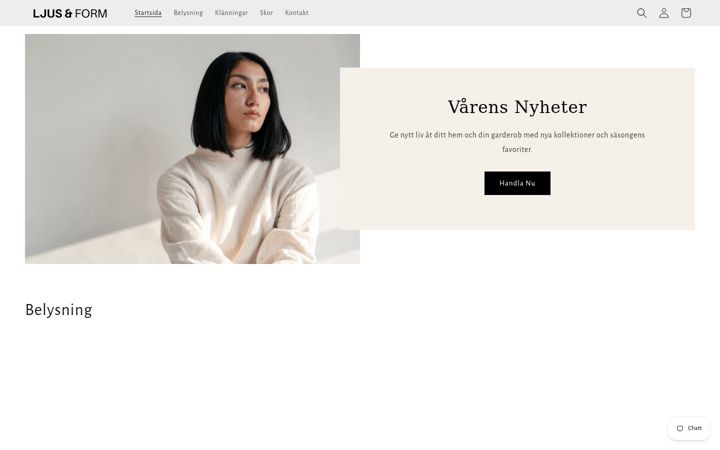 Screenshot of ljusform.com