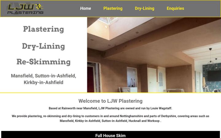 Screenshot of ljwplastering.co.uk