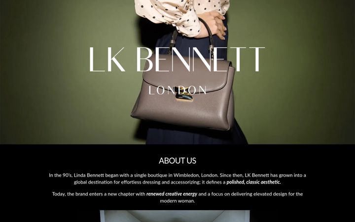 Screenshot of lkbennett.com