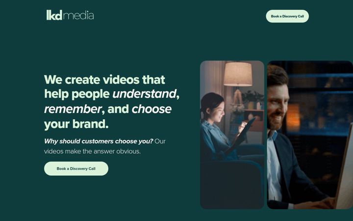 Screenshot of lkdmedia.com