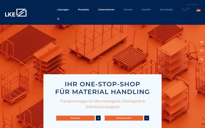 Screenshot of lke-group.com