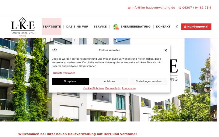 Screenshot of lke-hausverwaltung.de