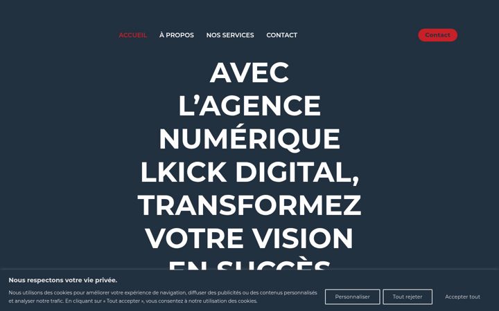 Screenshot of lkickdigital.com
