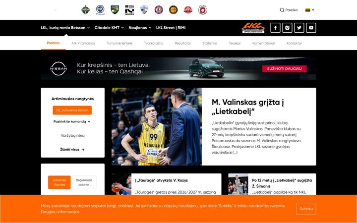 Screenshot of lkl.lt