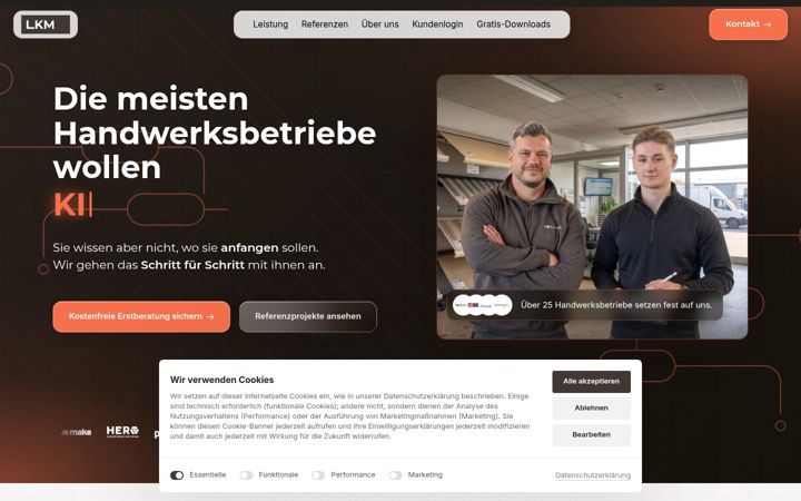 Screenshot of lkm-beratung.de