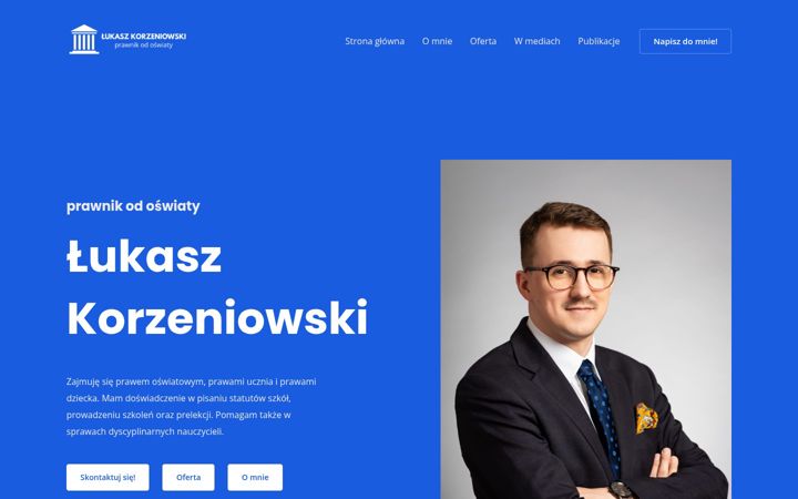 Captura de pantalla de lkorzeniowski.pl
