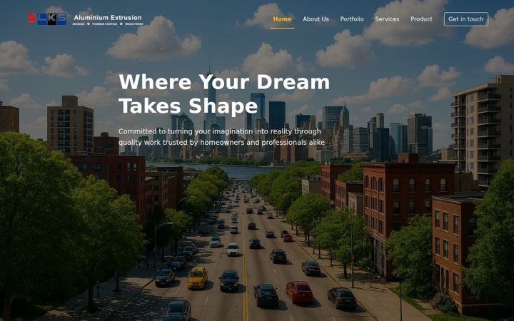 Screenshot of lksaluminium.com