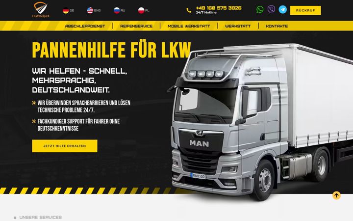 Screenshot of lkwhelp24.com