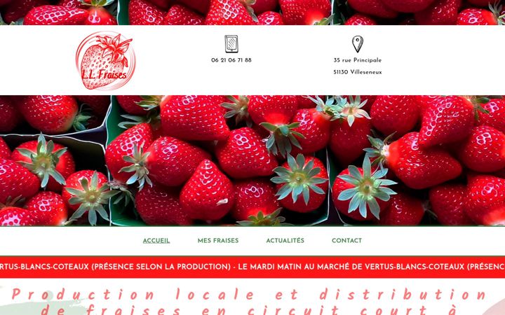 Screenshot of ll-fraises.fr