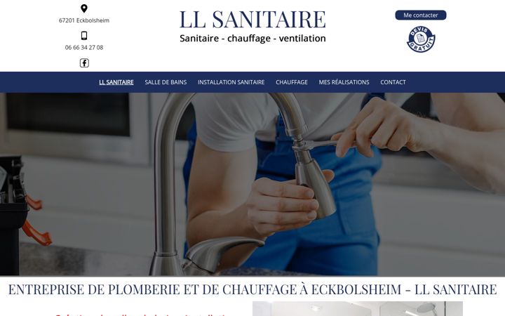 Screenshot of ll-sanitaire.fr