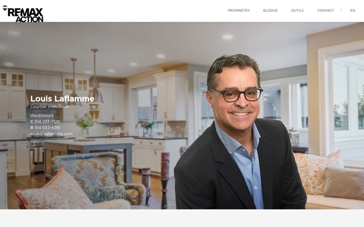 Screenshot of llaflamme.com