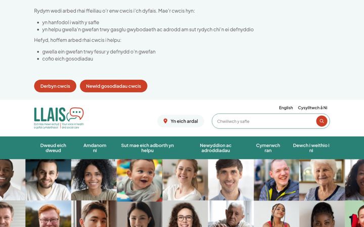 Zrzut ekranu llaiscymru.org