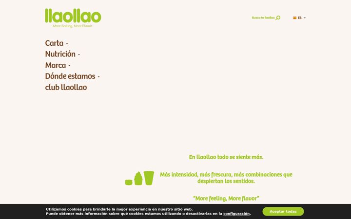 Screenshot of llaollaoweb.com