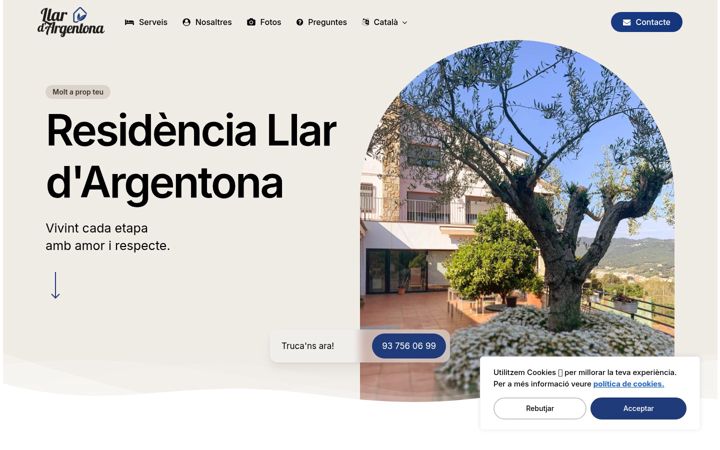 Screenshot of llardargentona.com