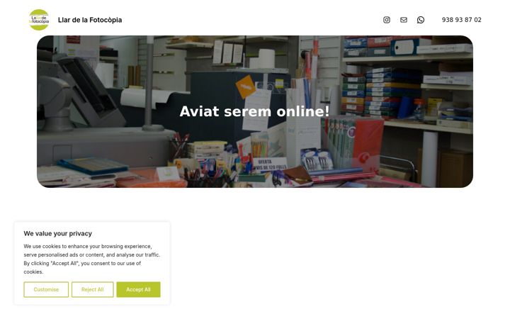 Screenshot of llardelafotocopia.com