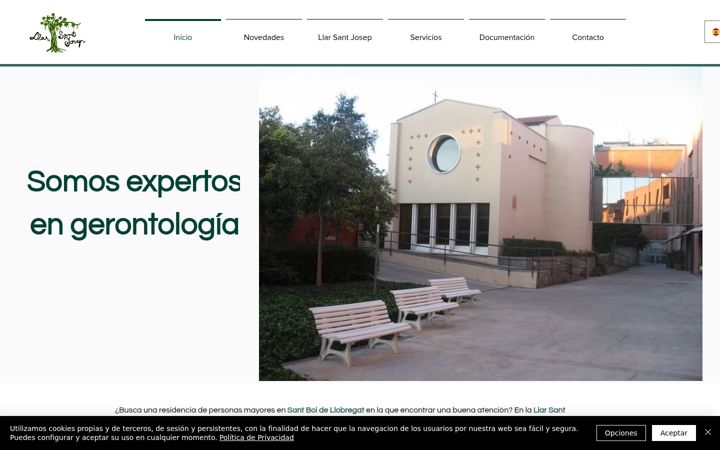 Screenshot of llarsantjosep.com