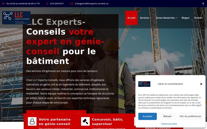 Screenshot of llcexperts-conseils.ca