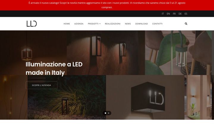 Screenshot of lldlight.it
