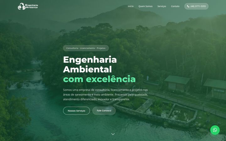 Screenshot of llengenhariaambiental.com.br