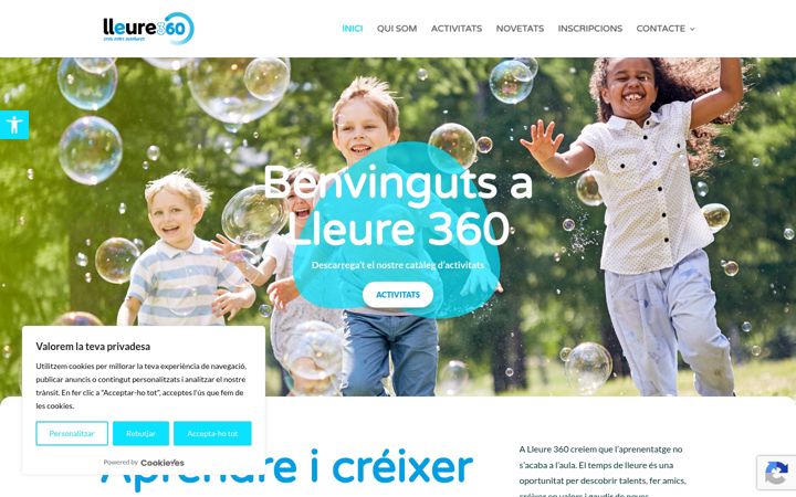Screenshot of lleure360.com
