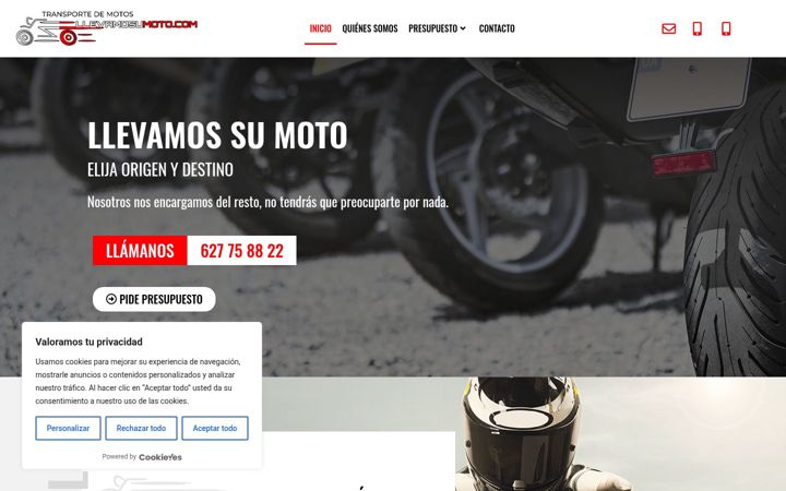 Screenshot of llevamosumoto.com