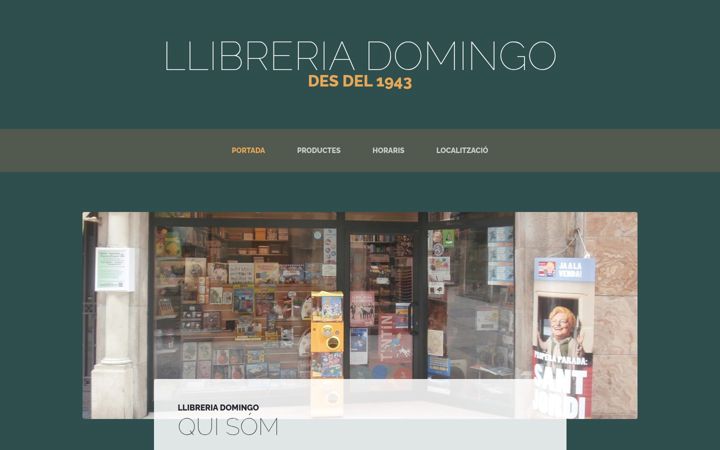 Screenshot of llibreriadomingo.com
