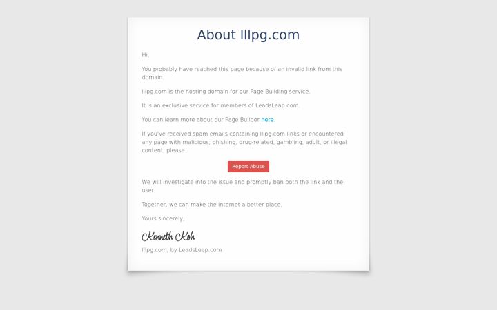 Screenshot of lllpg.com