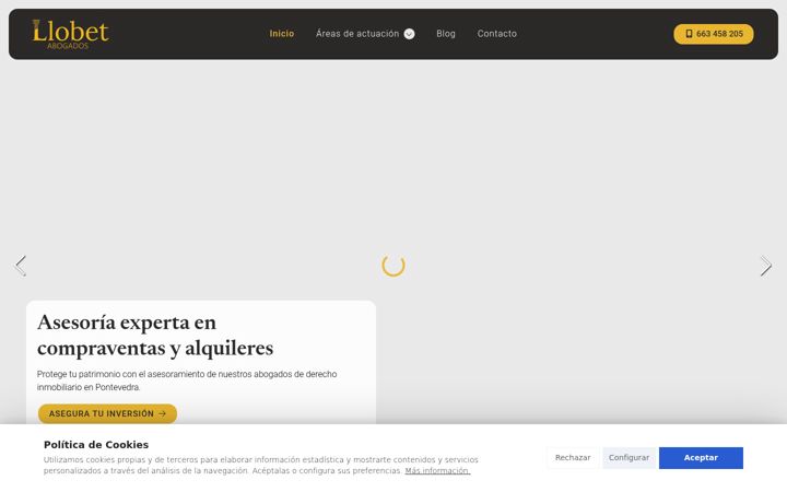 Screenshot of llobetabogados.com
