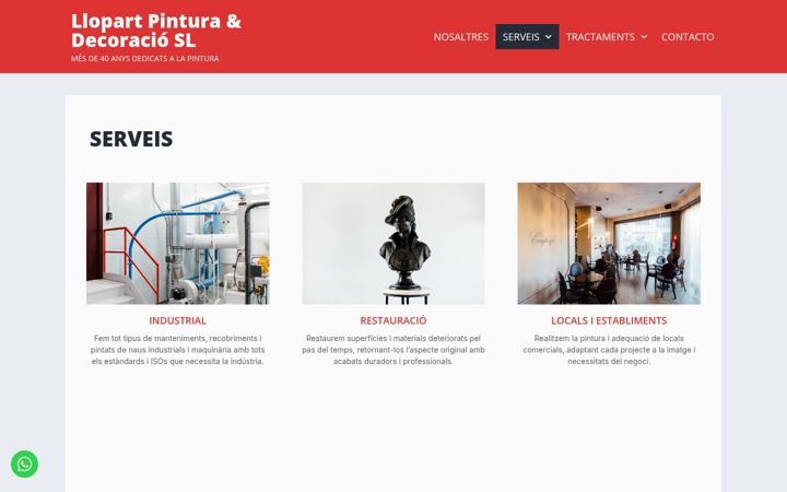 Screenshot of llopartpintura.com